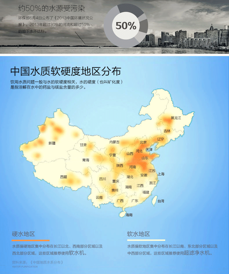 中国水质过硬地区必须使用软水机